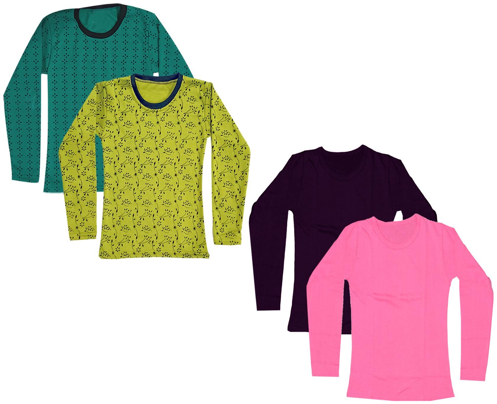 

Indiweaves Girl Cotton Printed T shirt - Multi