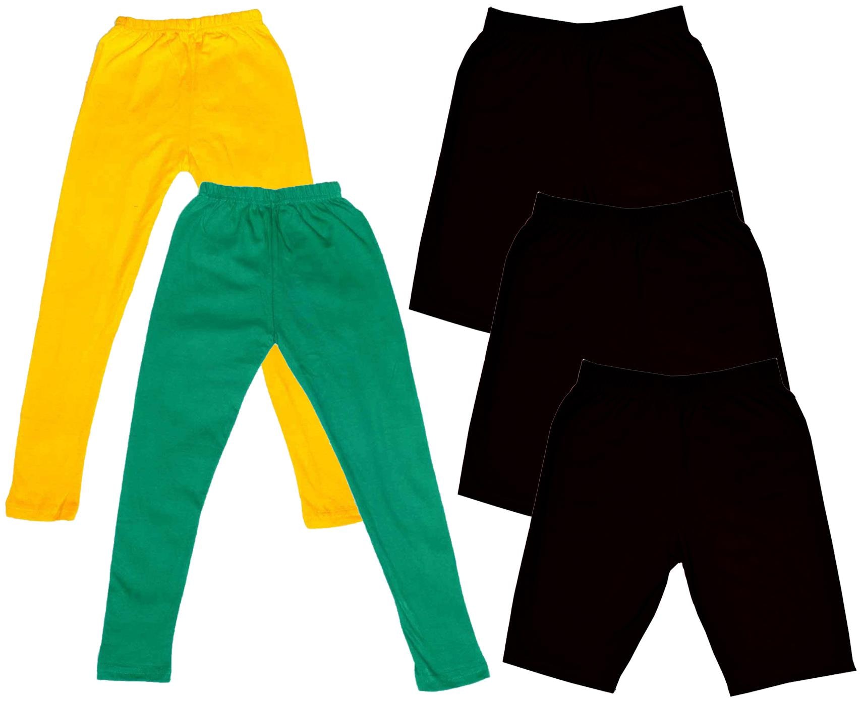 

Indiweaves Girl Cotton Solid Regular shorts - Multi