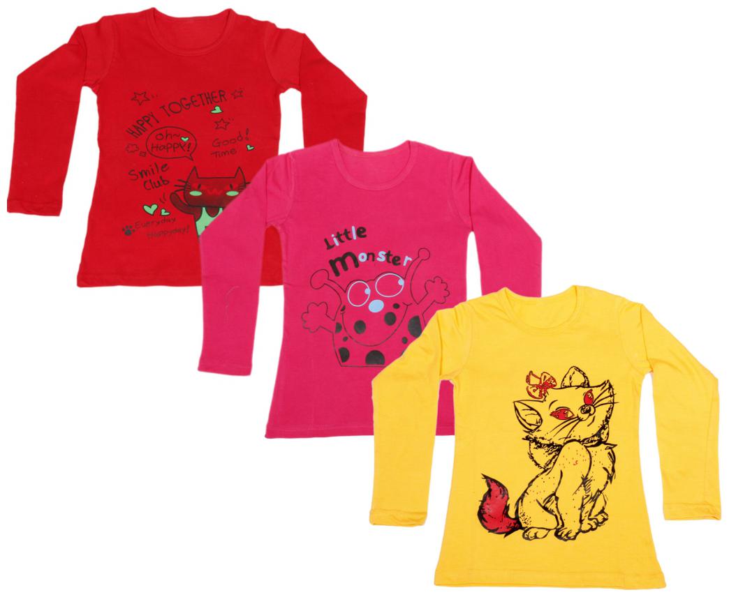 

Indiweaves Girl Cotton Solid Top - Multi