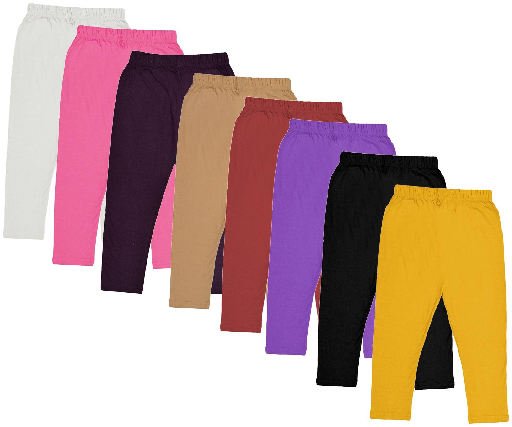

Indiweaves Girl Cotton Solid Capri - Multi
