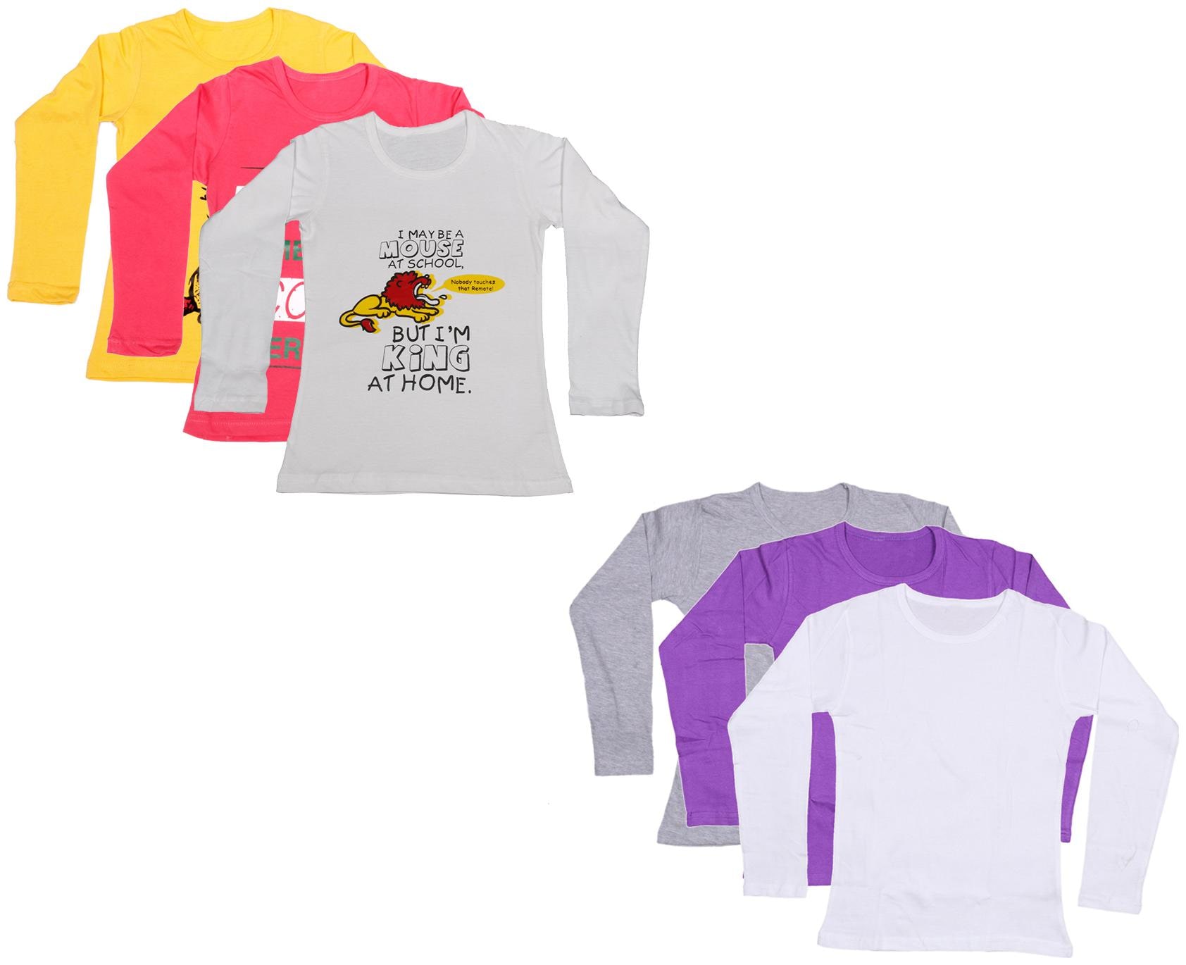 

Indiweaves Girl Cotton Printed T shirt - Multi