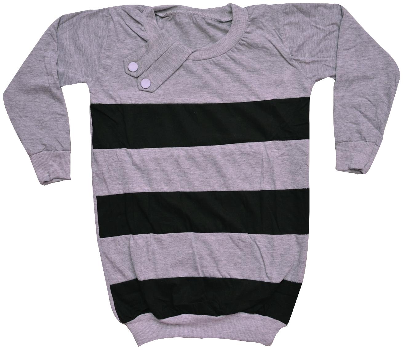 

Indiweaves Girl Cotton Printed Top - Grey