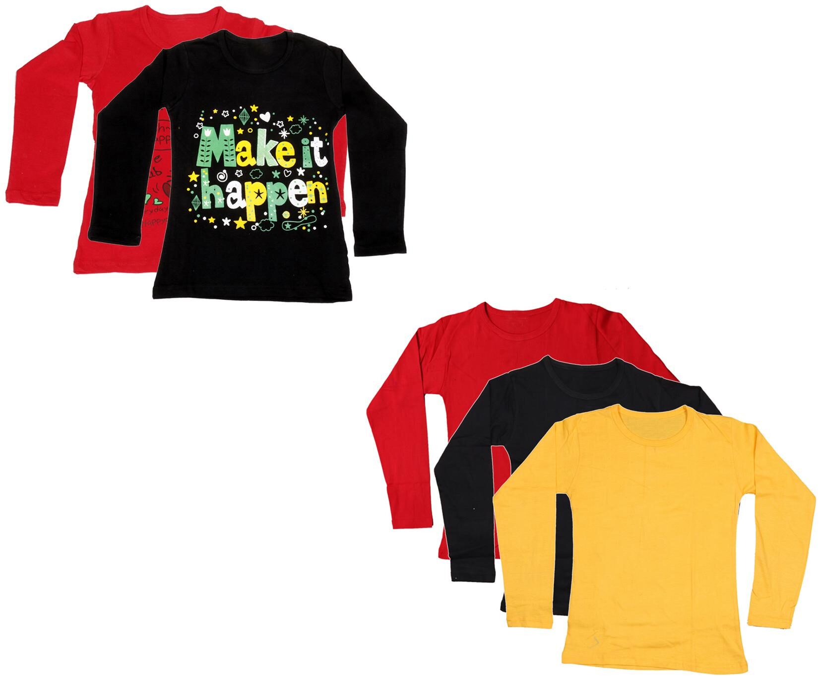 

Indiweaves Girl Cotton Printed T shirt - Multi