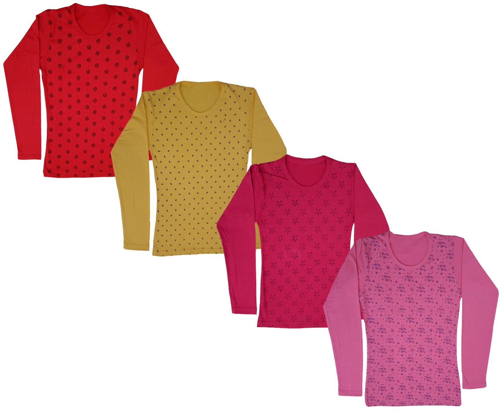 

Indiweaves Girl Cotton Printed T shirt - Multi