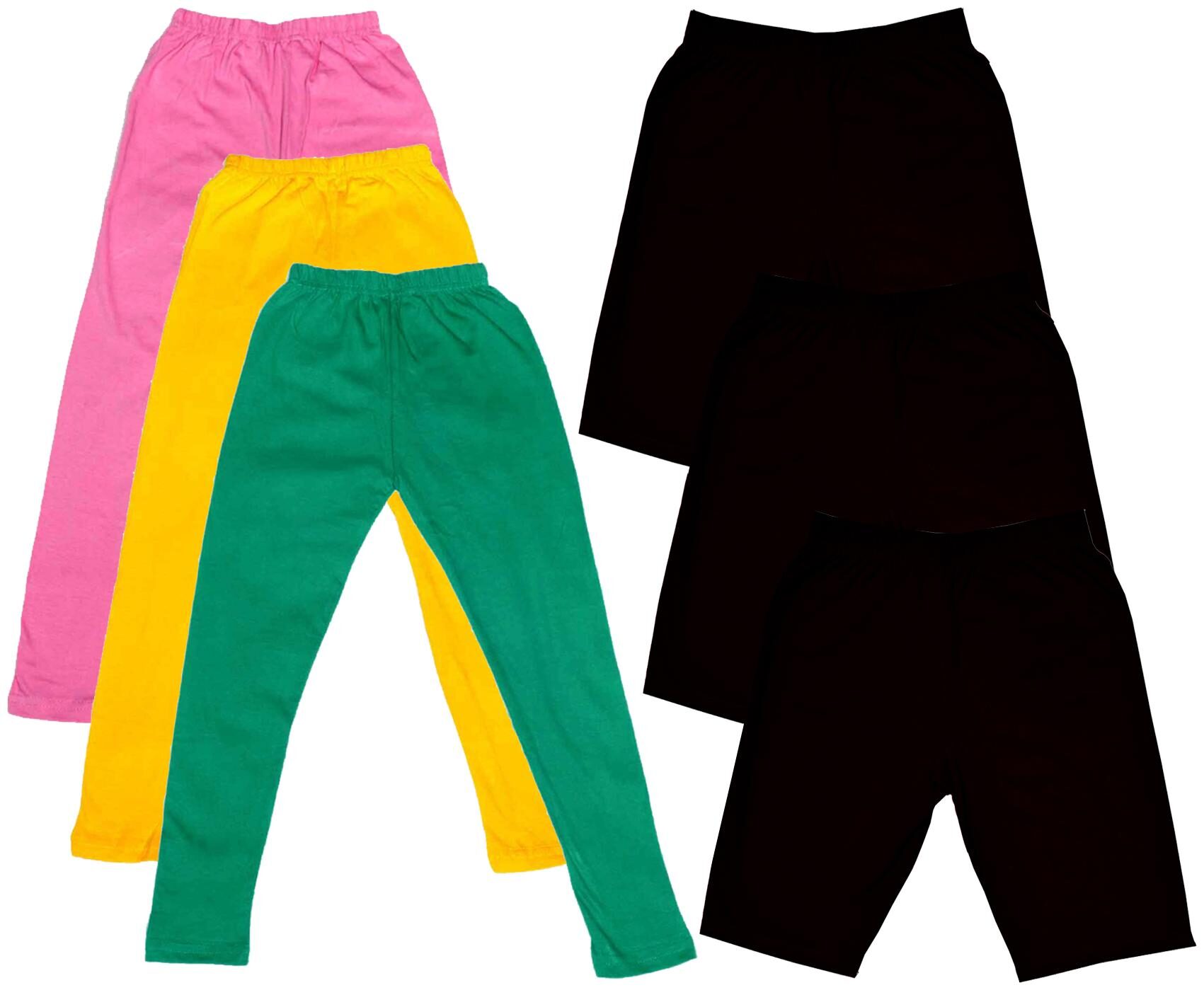 

Indiweaves Girl Cotton Solid Regular shorts - Multi