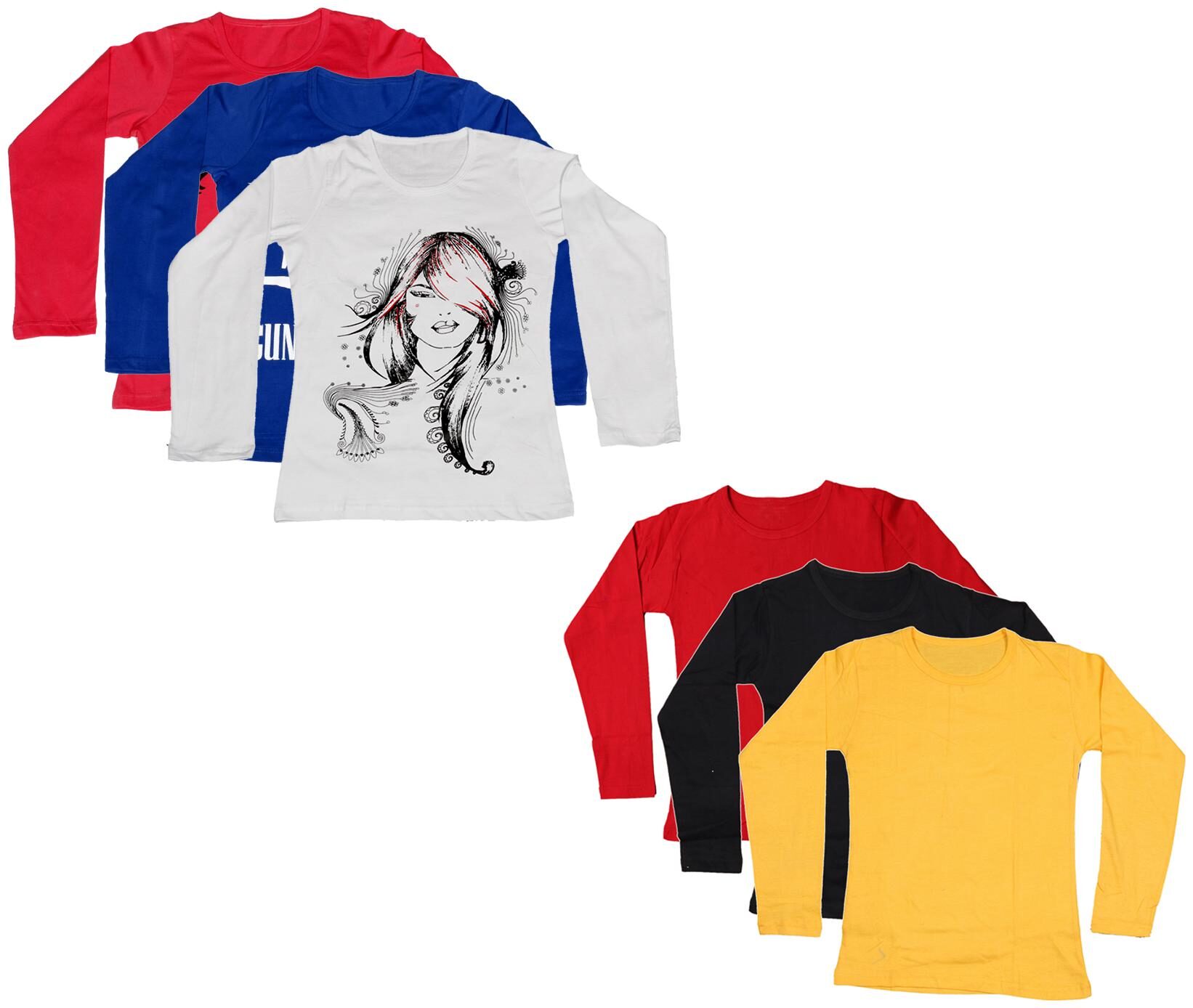 

Indiweaves Girl Cotton Printed T shirt - Multi