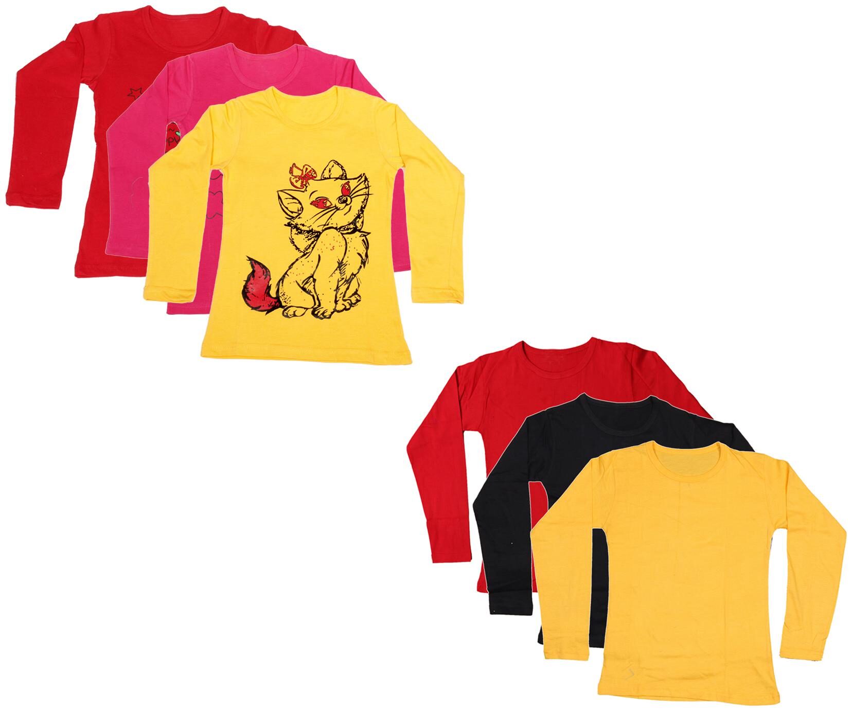 

Indiweaves Girl Cotton Printed T shirt - Multi