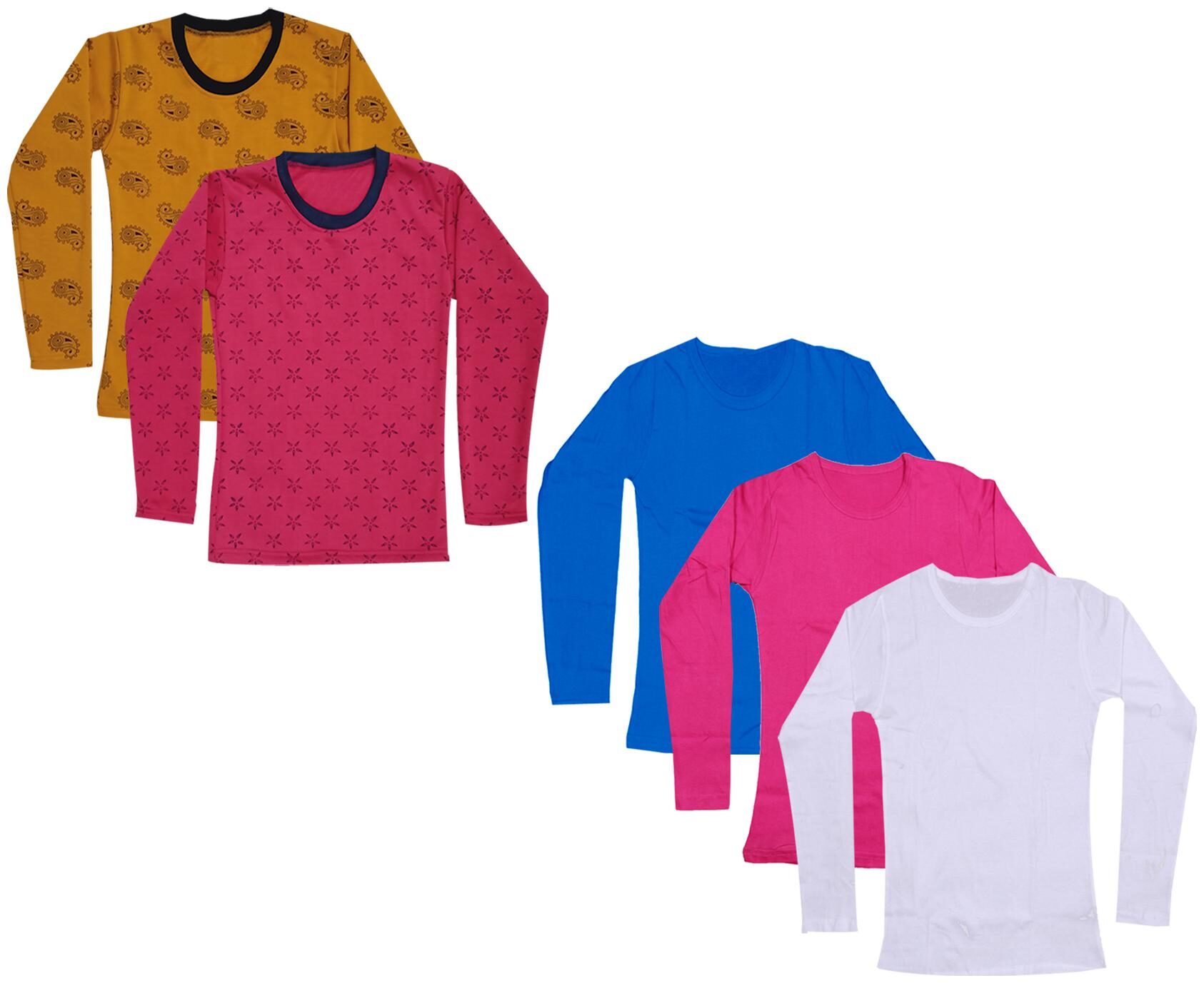 

Indiweaves Girl Cotton Printed T shirt - Multi
