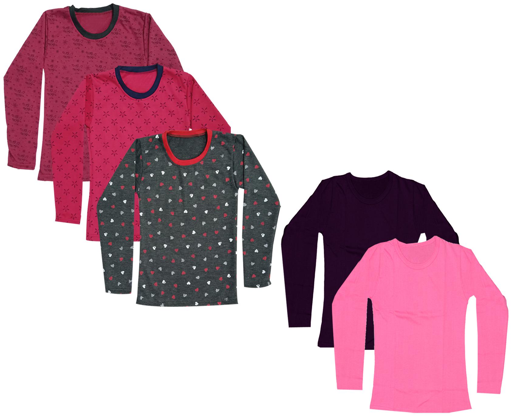 

Indiweaves Girl Cotton Printed T shirt - Multi