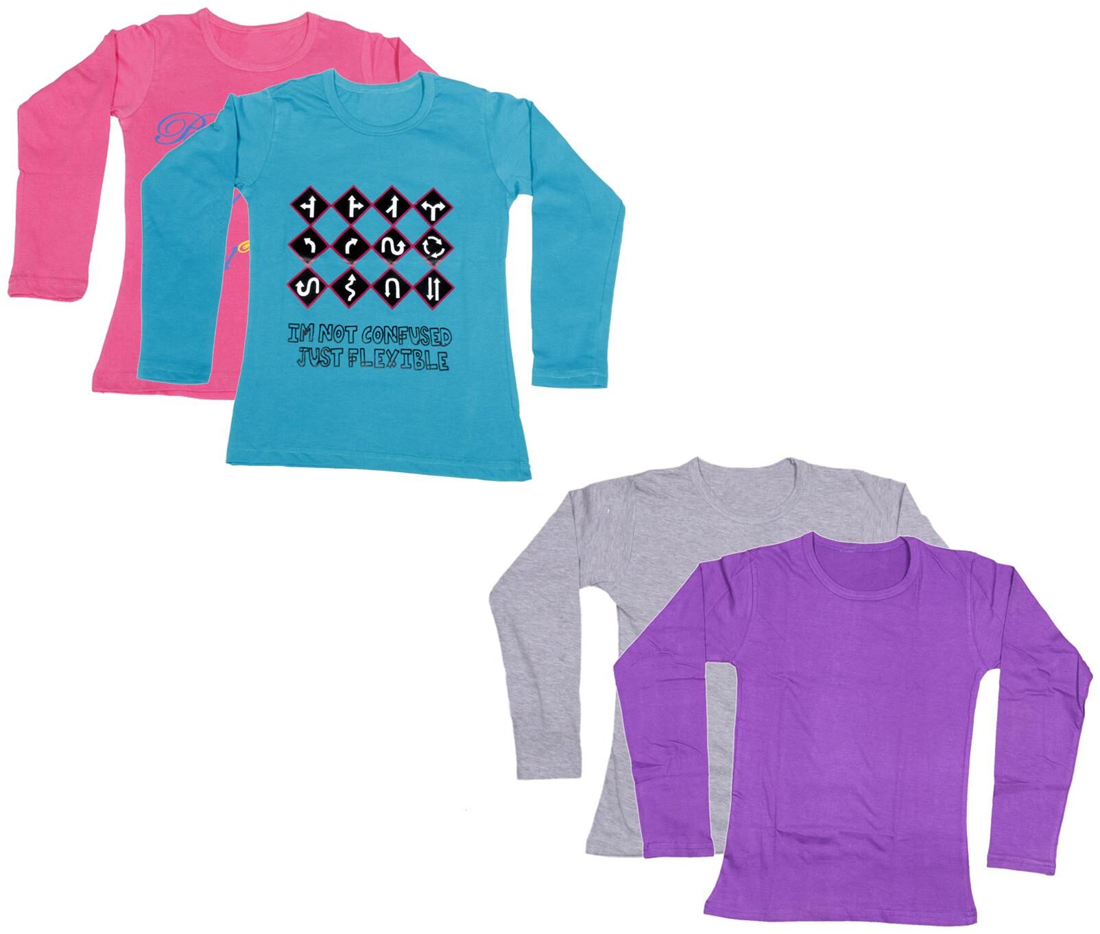 

Indiweaves Girl Cotton Printed T shirt - Multi