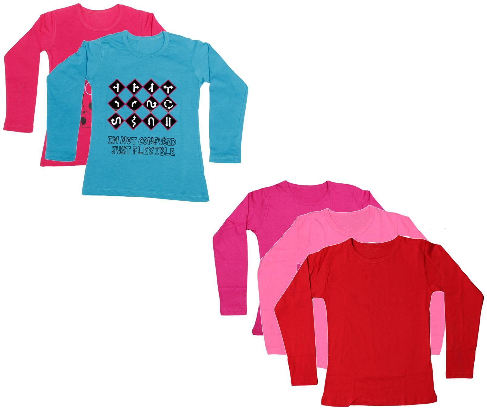 

Indiweaves Girl Cotton Printed T shirt - Multi