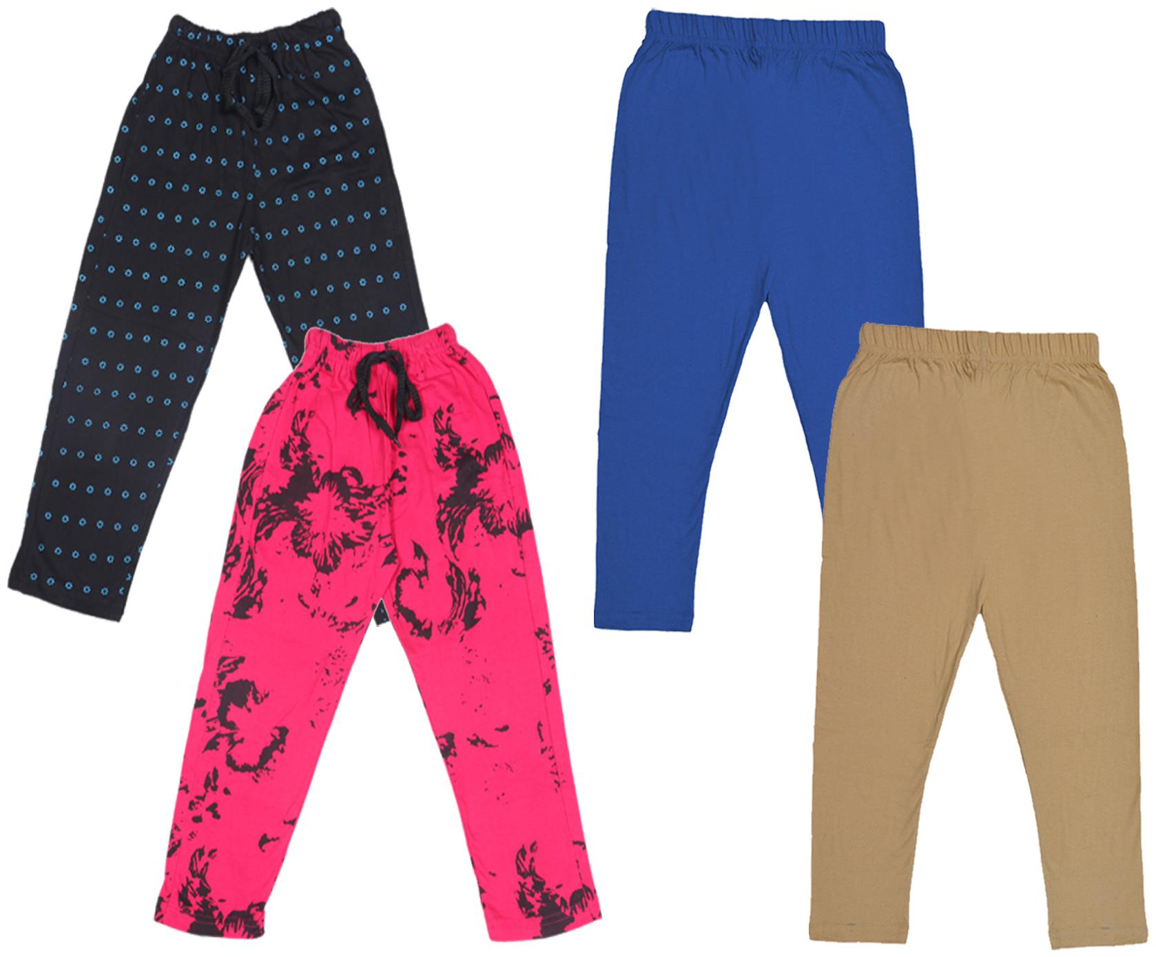 

Indiweaves Girl Cotton Solid Capri - Multi