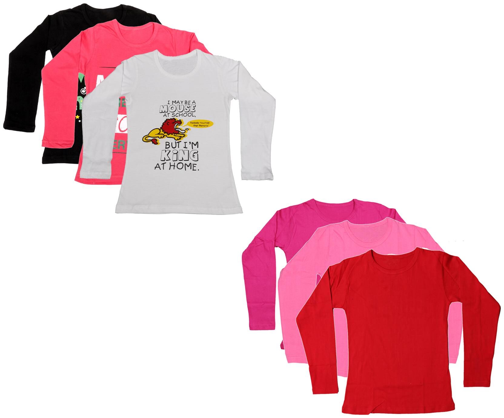 

Indiweaves Girl Cotton Printed T shirt - Multi