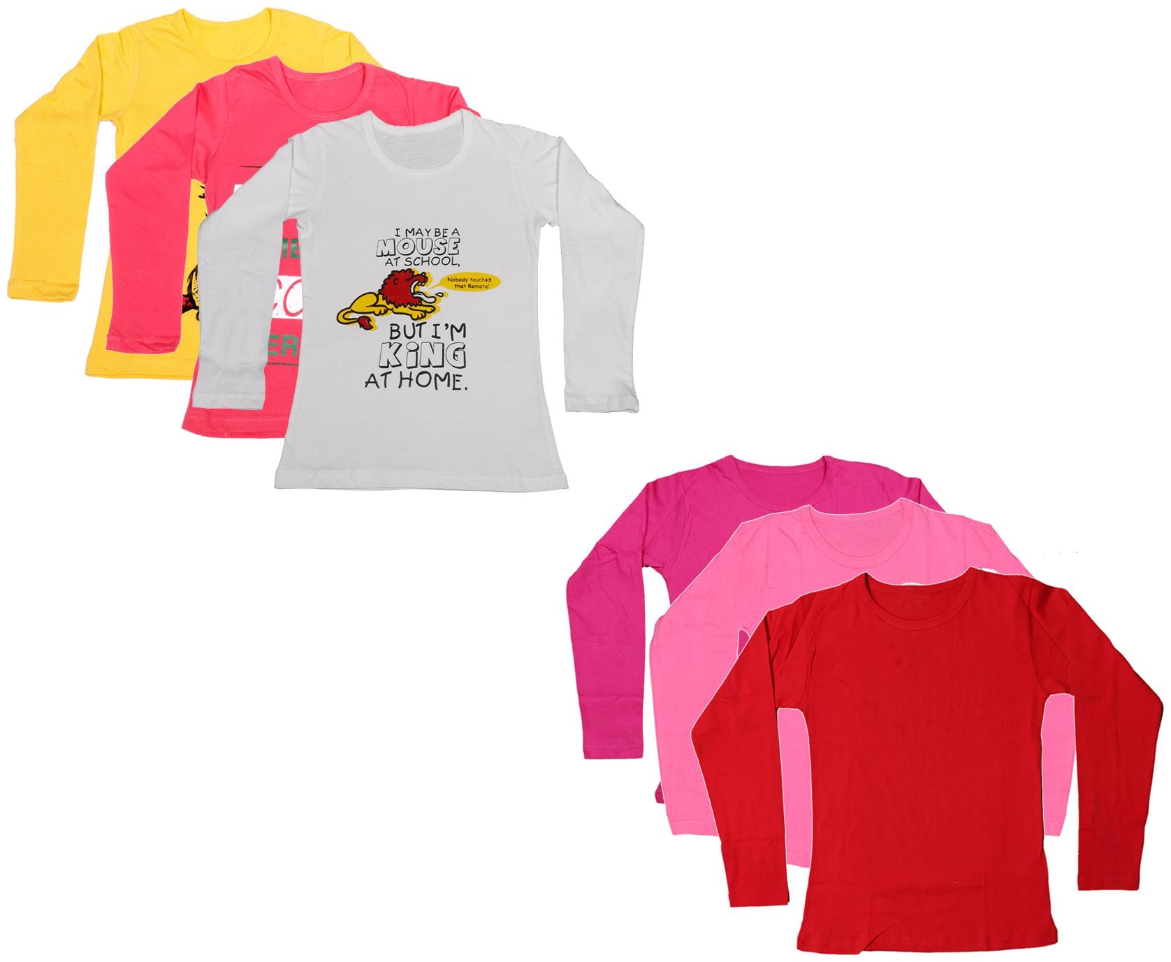 

Indiweaves Girl Cotton Printed T shirt - Multi