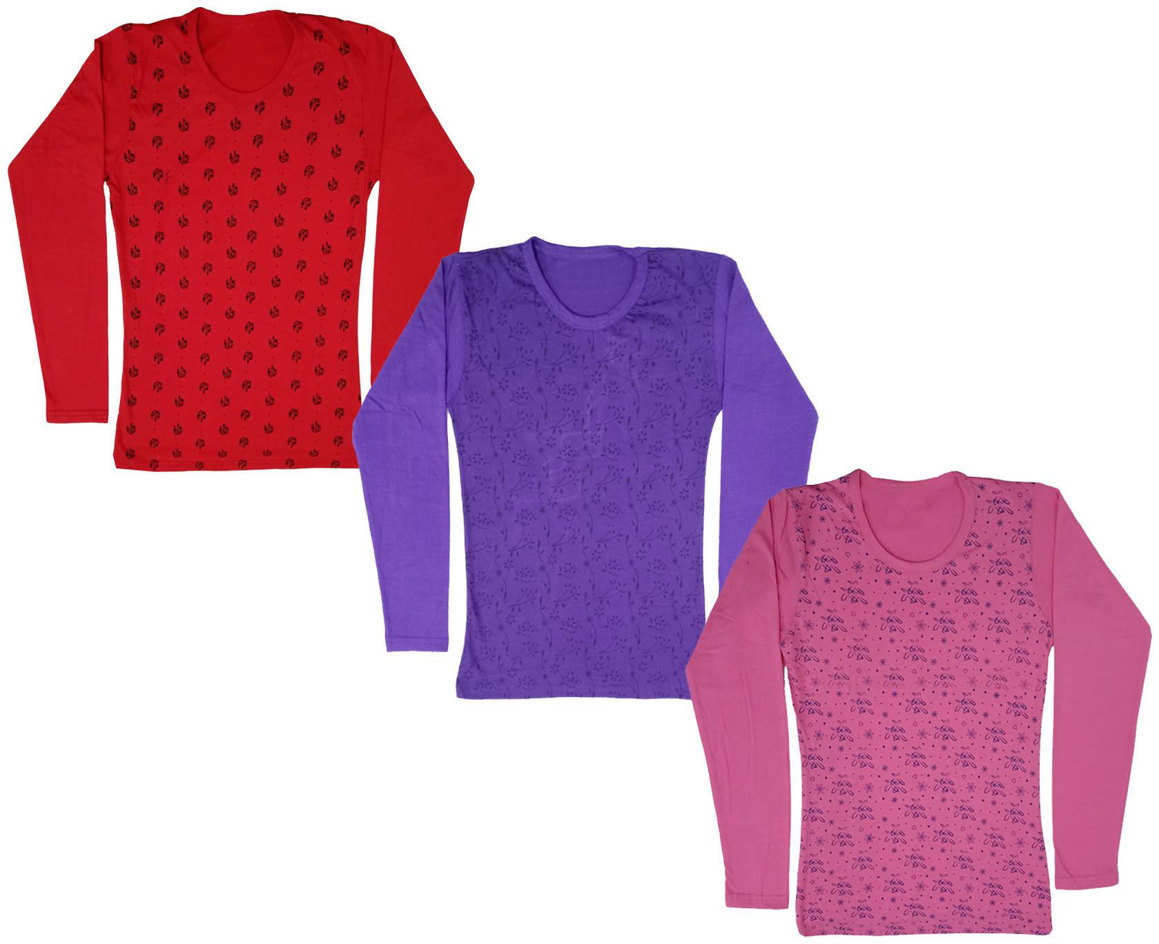 

Indiweaves Girl Cotton Printed T shirt - Multi