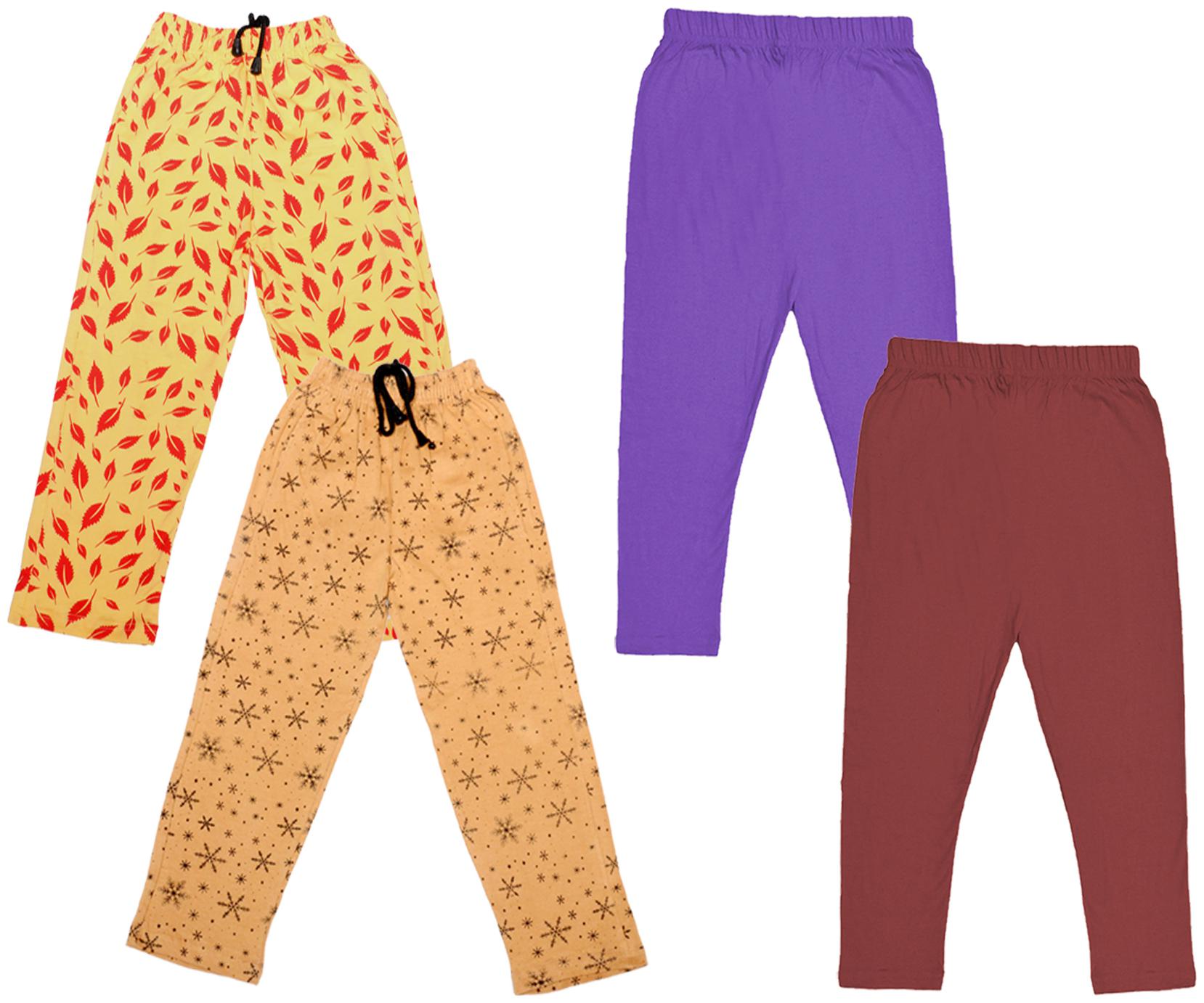 

Indiweaves Girl Cotton Solid Capri - Multi