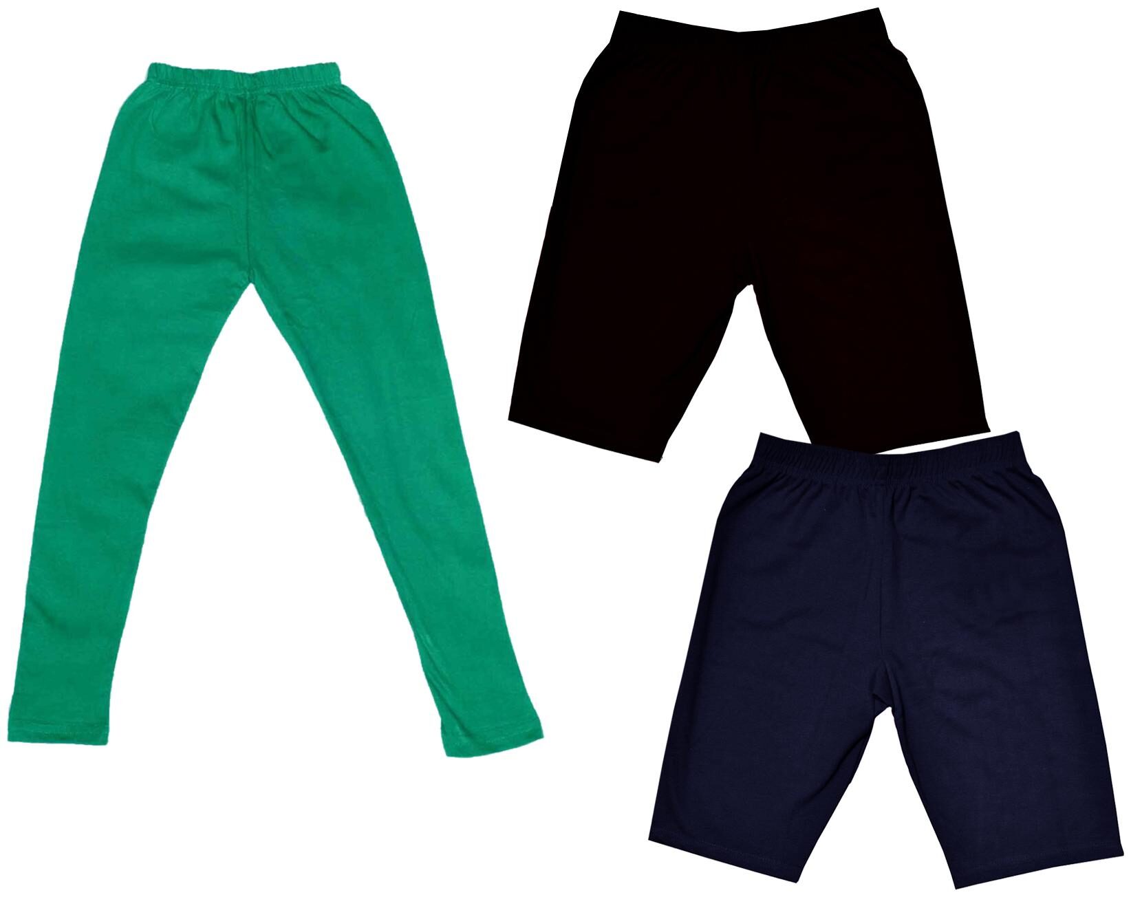 

Indiweaves Girl Cotton Solid Regular shorts - Multi
