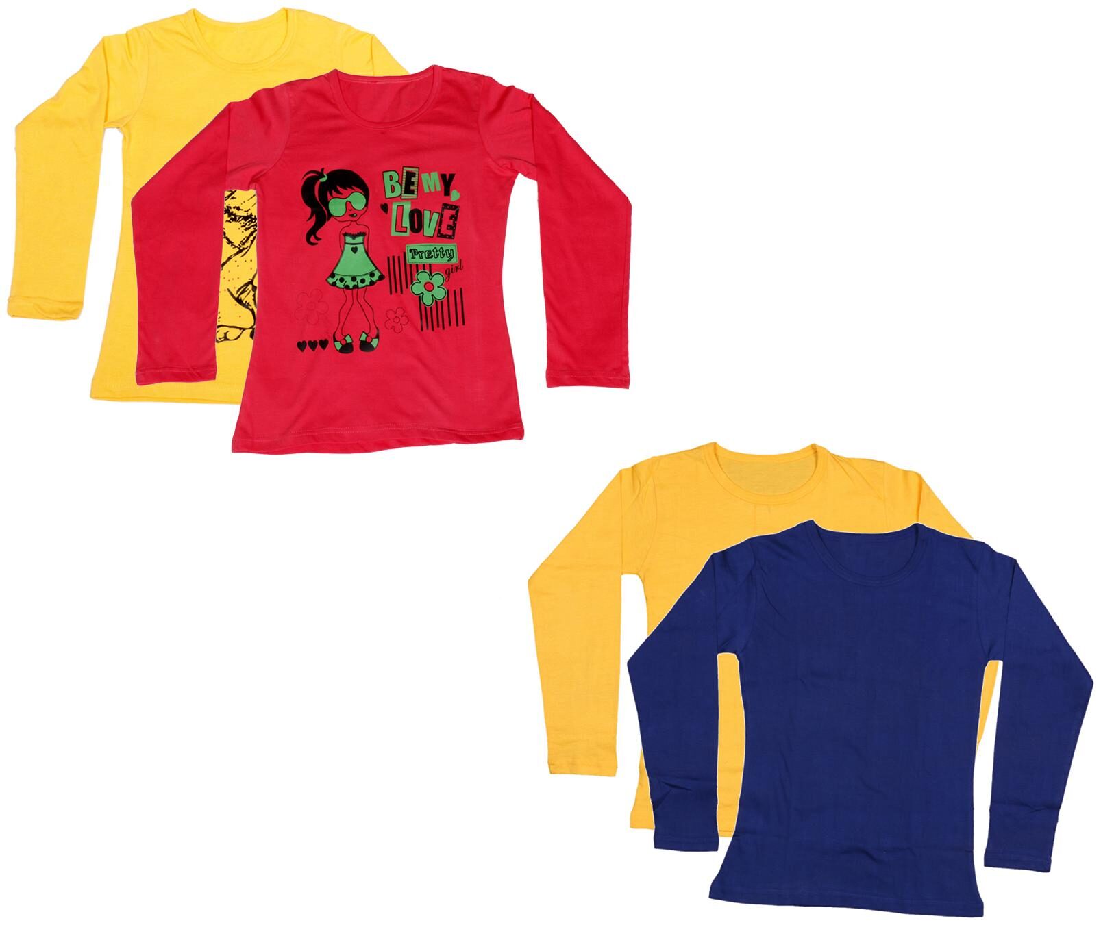 

Indiweaves Girl Cotton Printed T shirt - Multi