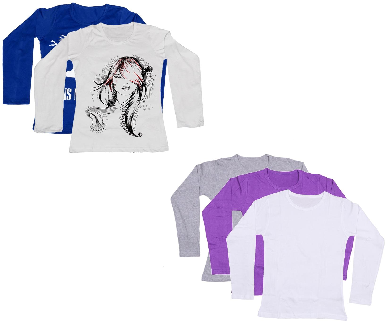 

Indiweaves Girl Cotton Printed T shirt - Multi