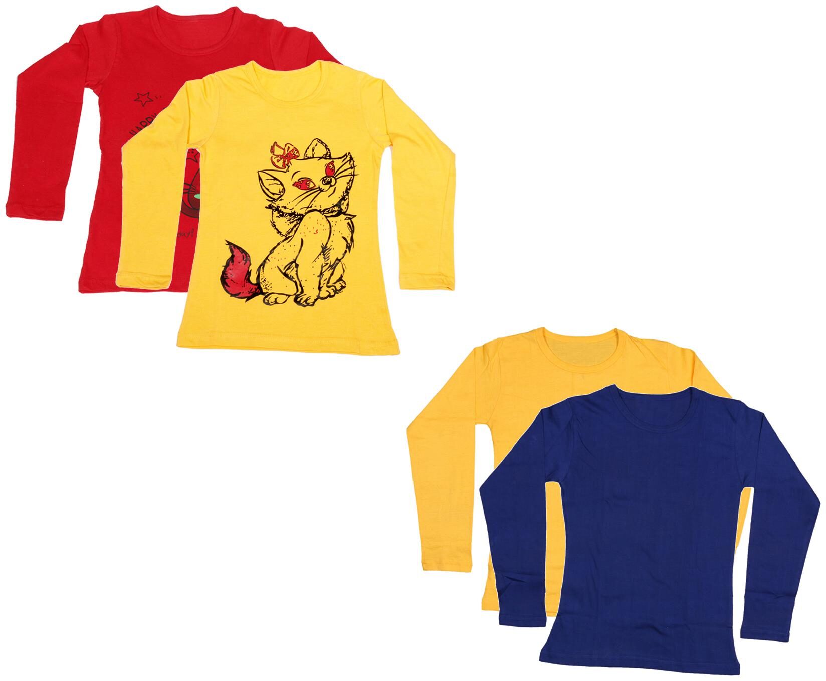 

Indiweaves Girl Cotton Printed T shirt - Multi