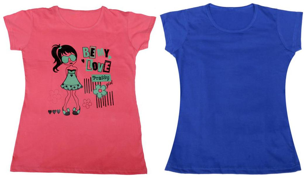 

Indiweaves Girl Cotton Solid T shirt - Grey