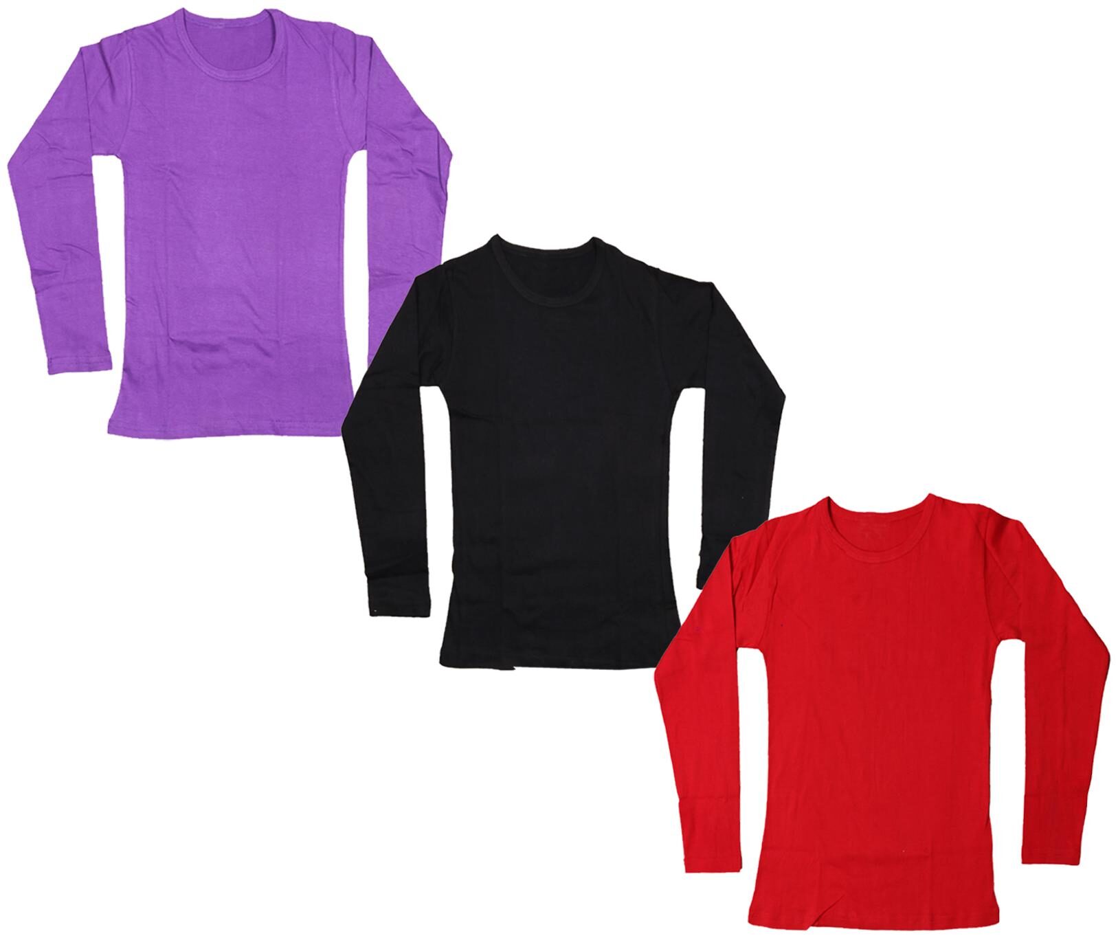 

Indiweaves Girl Cotton Solid T shirt - Multi