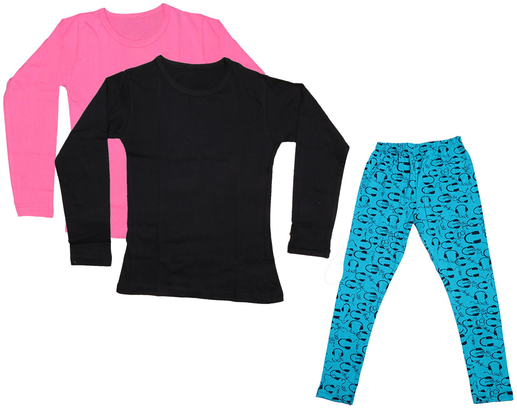 

Indiweaves Girl Cotton Solid T shirt - Multi