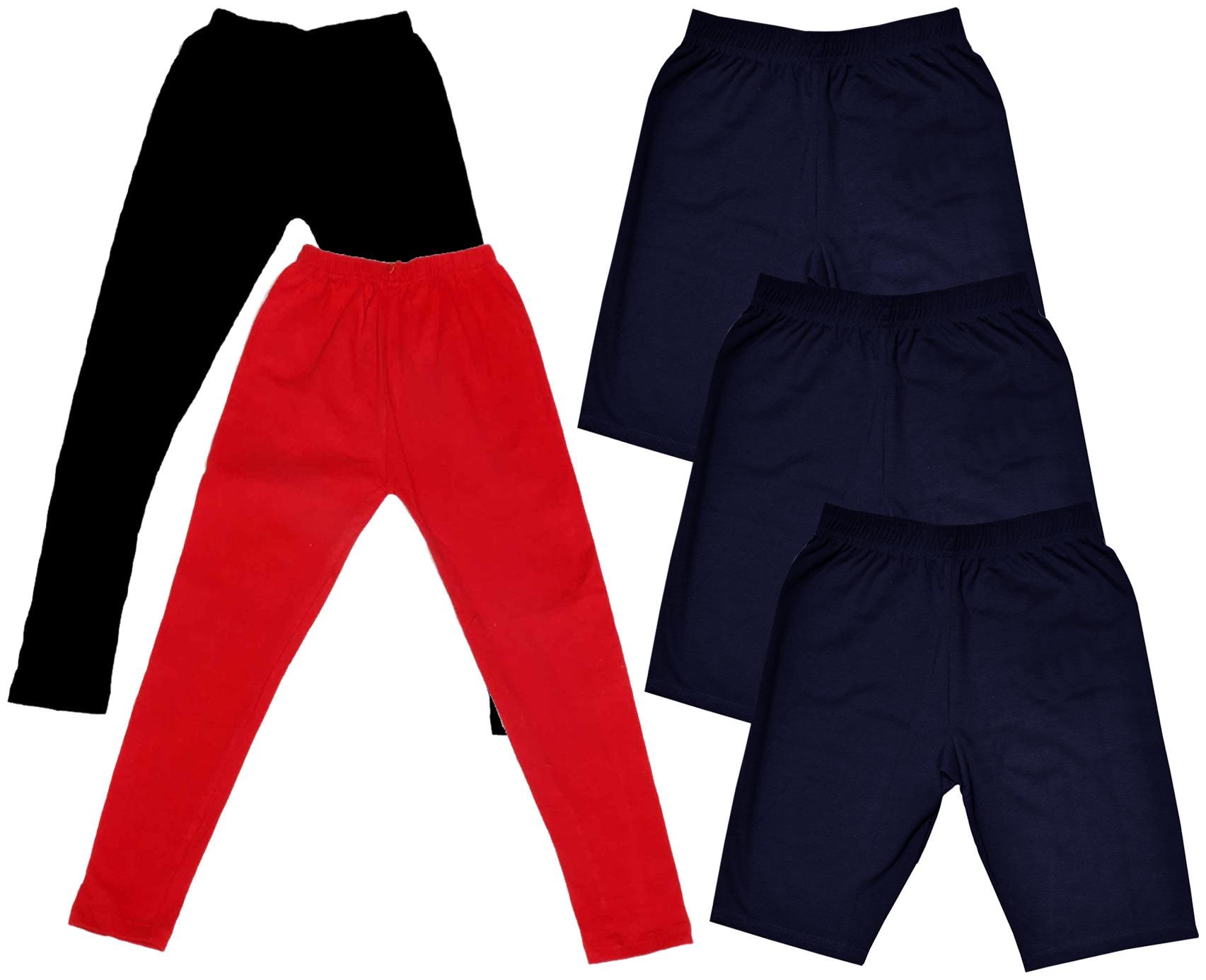 

Indiweaves Girl Cotton Solid Regular shorts - Multi