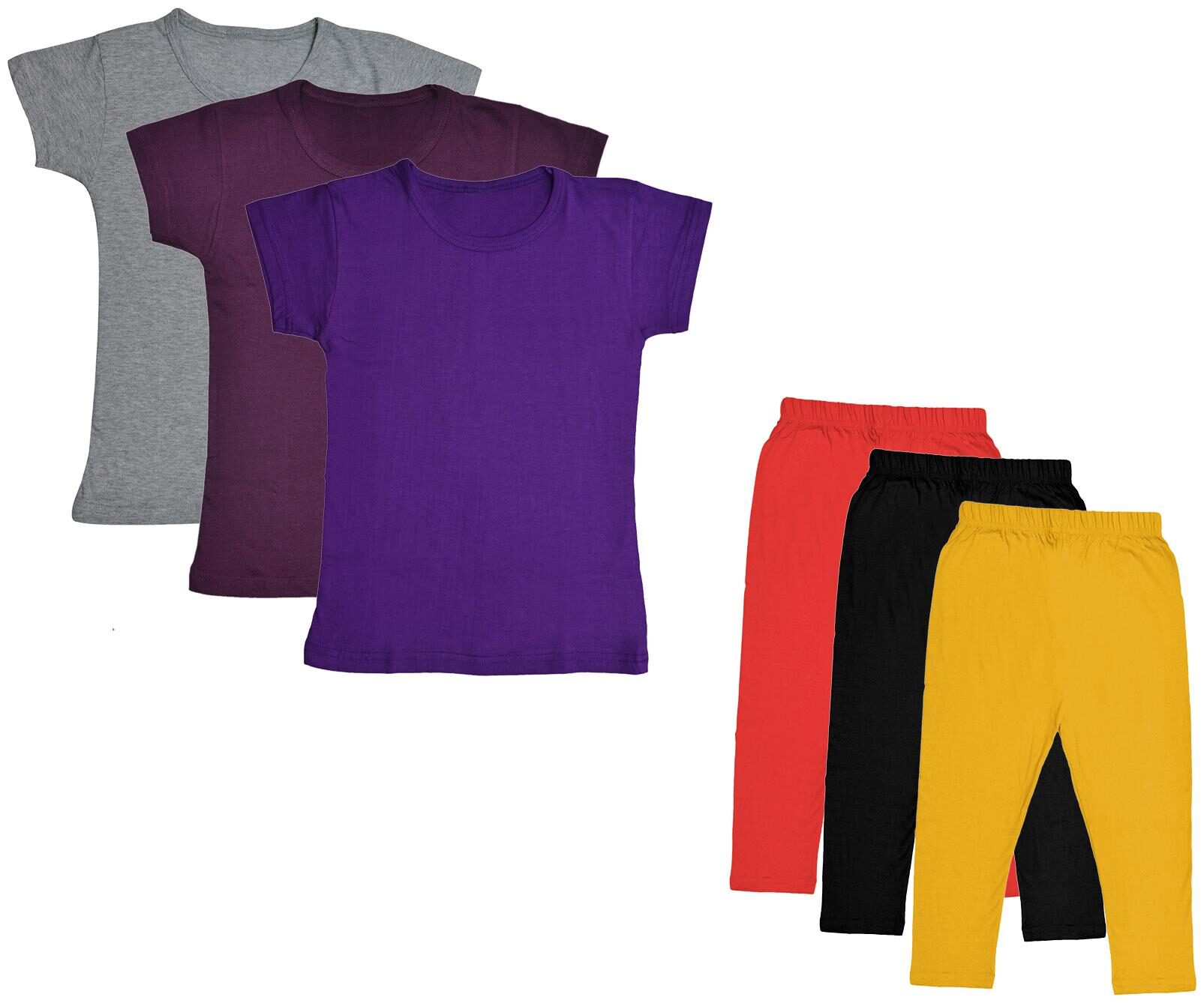 

Indiweaves Girl Cotton Top Bottom Set - Multi