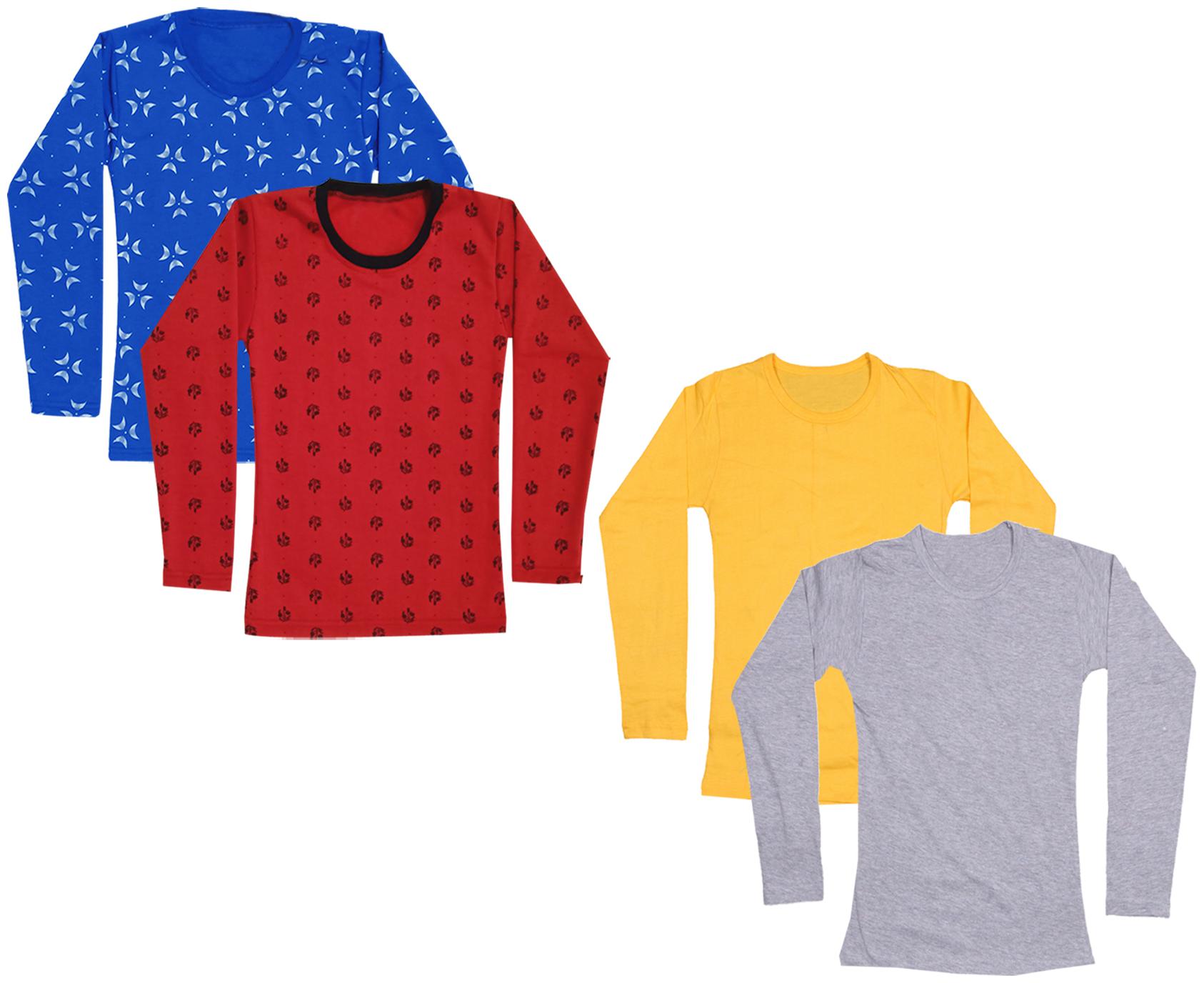 

Indiweaves Girl Cotton Printed T shirt - Multi