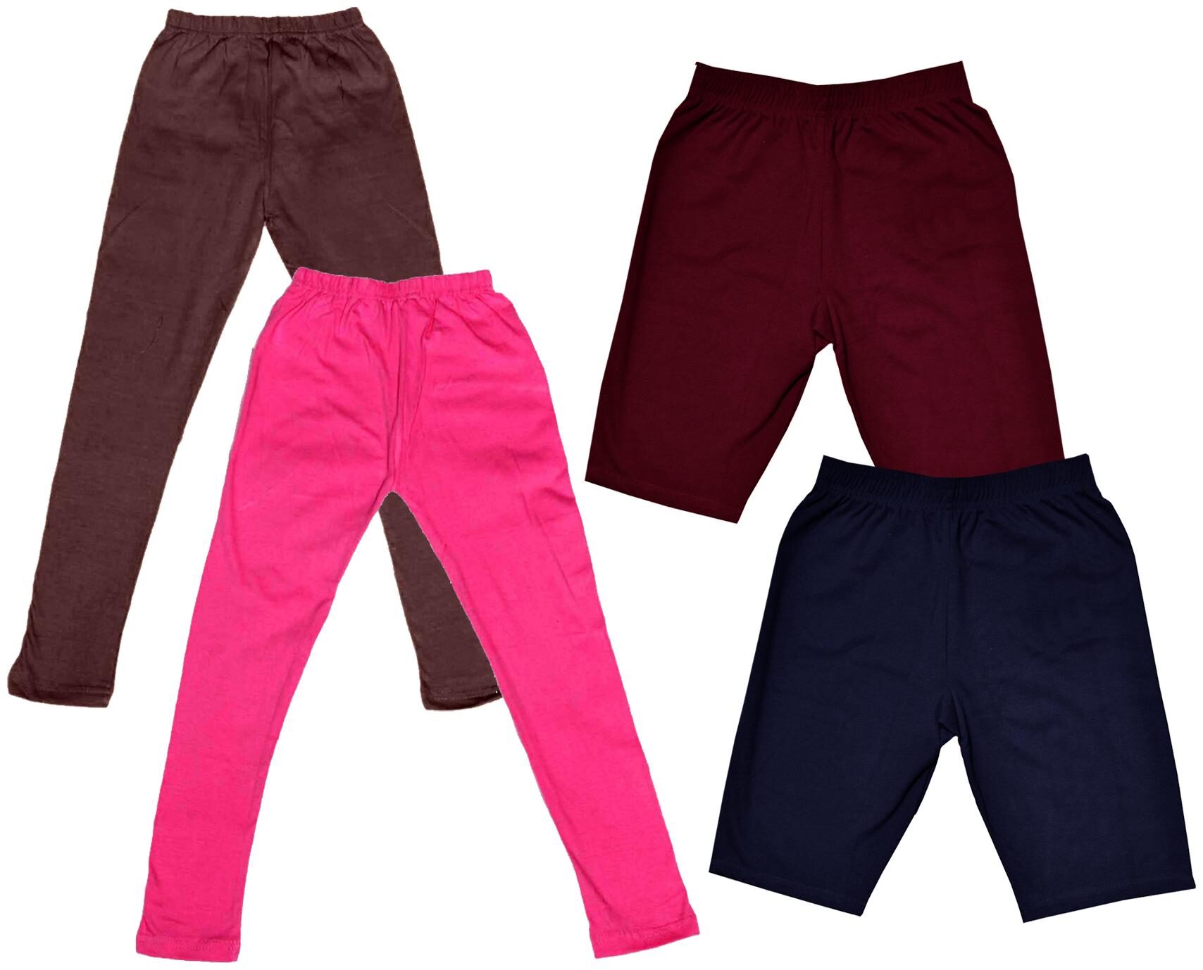 

Indiweaves Girl Cotton Solid Regular shorts - Multi