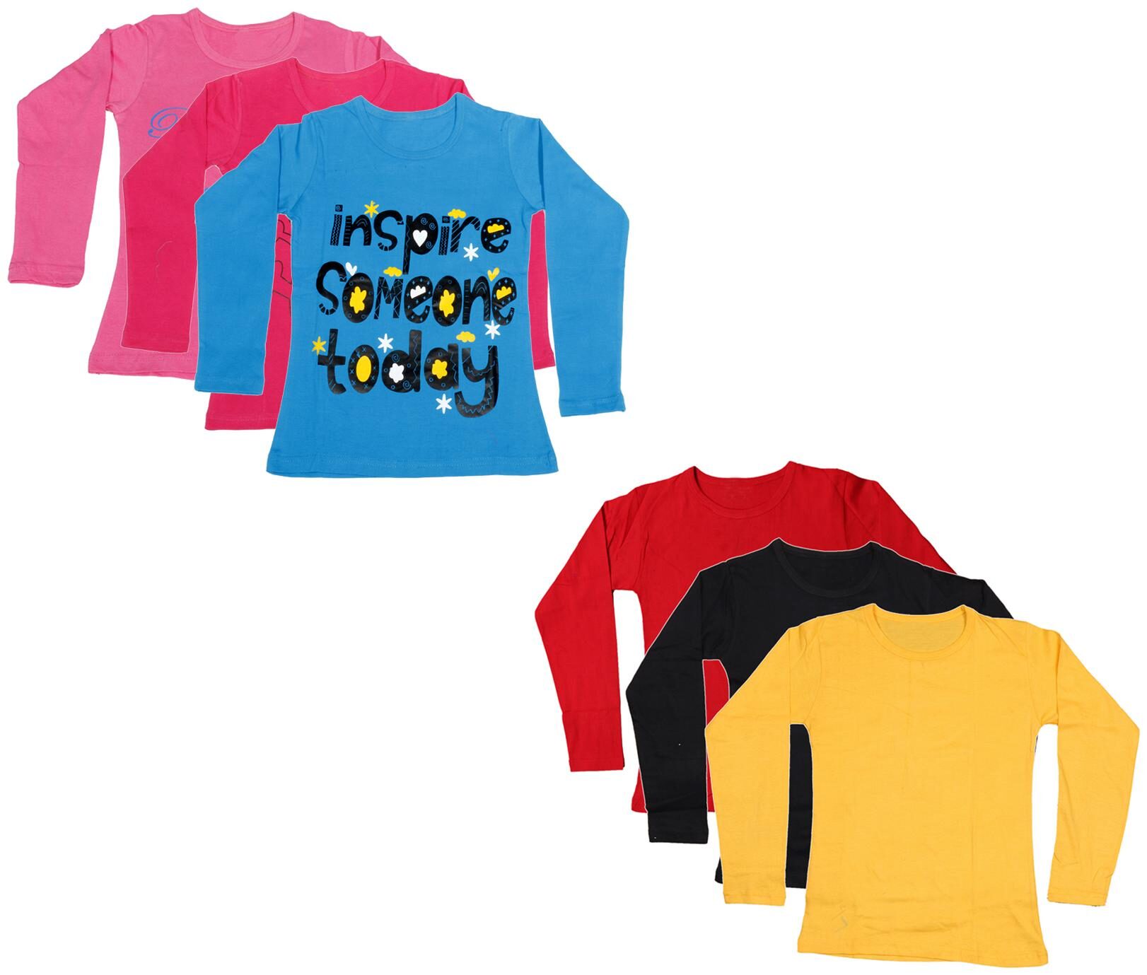 

Indiweaves Girl Cotton Printed T shirt - Multi