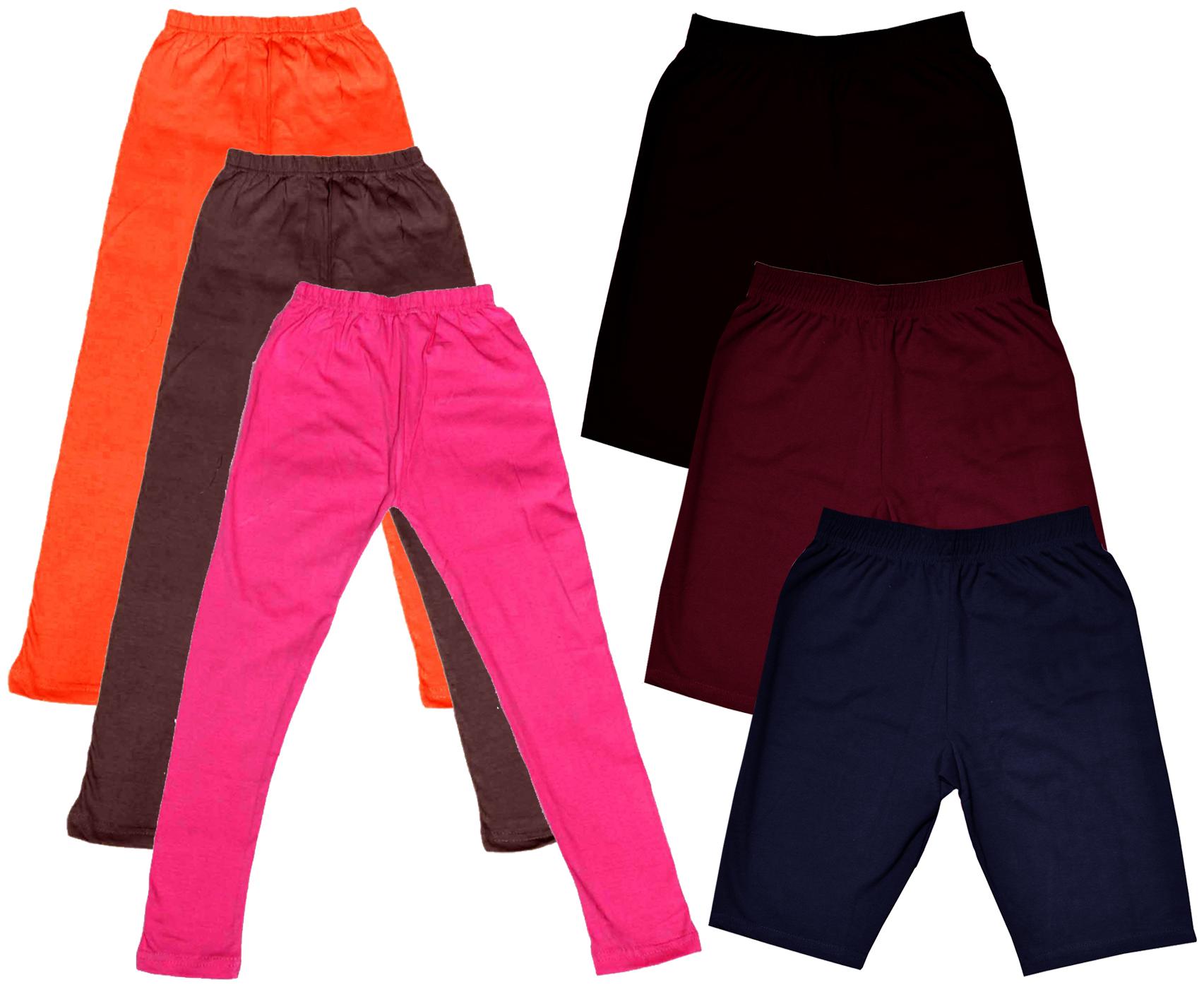 

Indiweaves Girl Cotton Solid Regular shorts - Multi