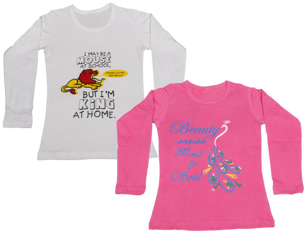 

Indiweaves Girl Cotton Solid Top - Pink