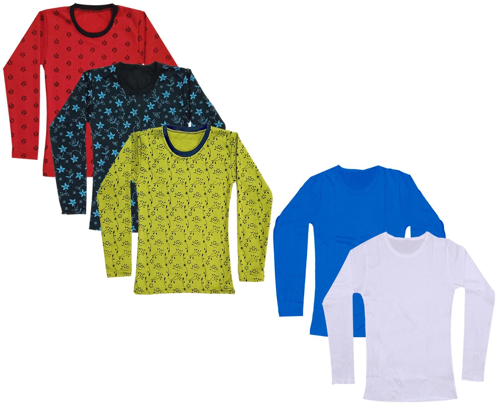 

Indiweaves Girl Cotton Printed T shirt - Multi