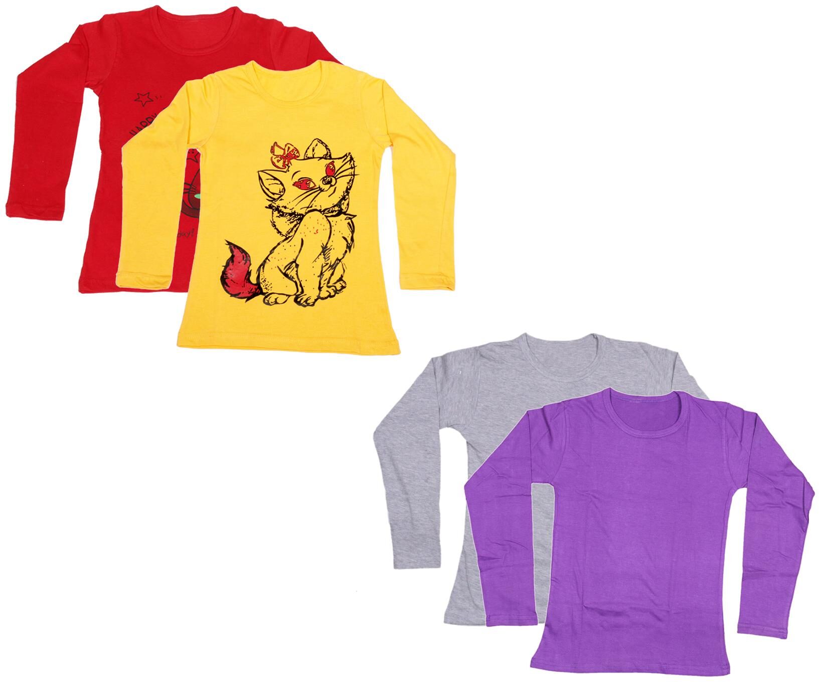 

Indiweaves Girl Cotton Printed T shirt - Multi