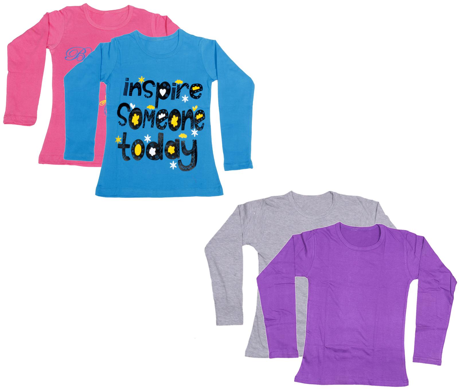 

Indiweaves Girl Cotton Printed T shirt - Multi