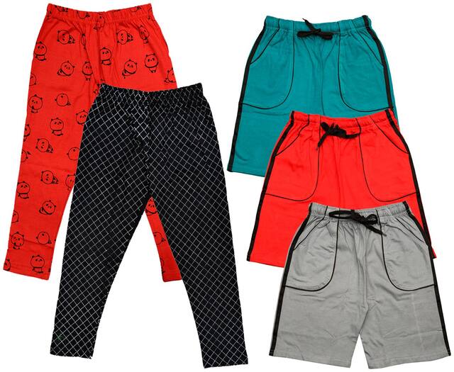 Indiweaves Girl Cotton Printed Capri - Multi