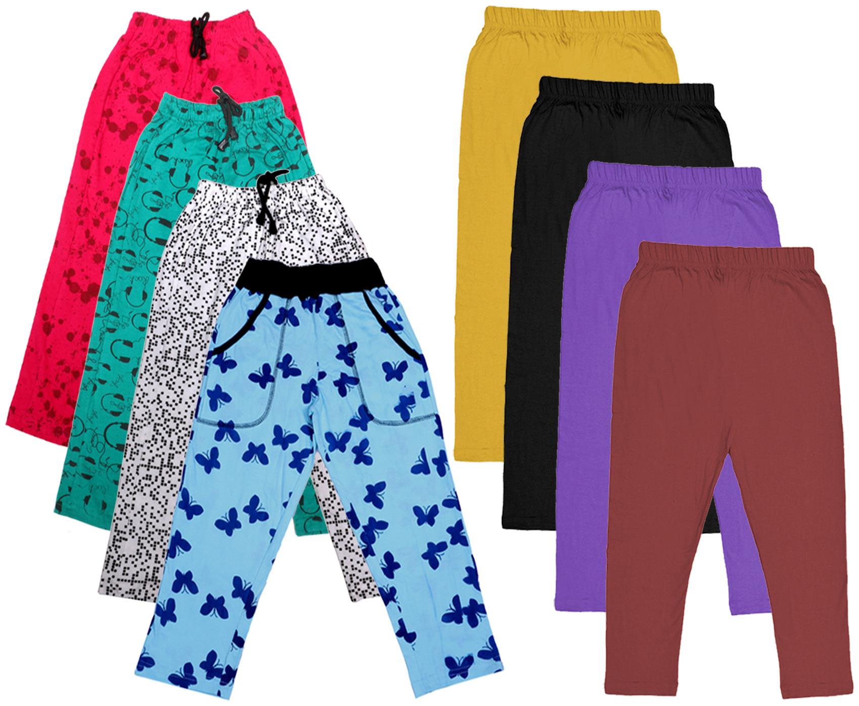 

Indiweaves Girl Cotton Solid Capri - Multi