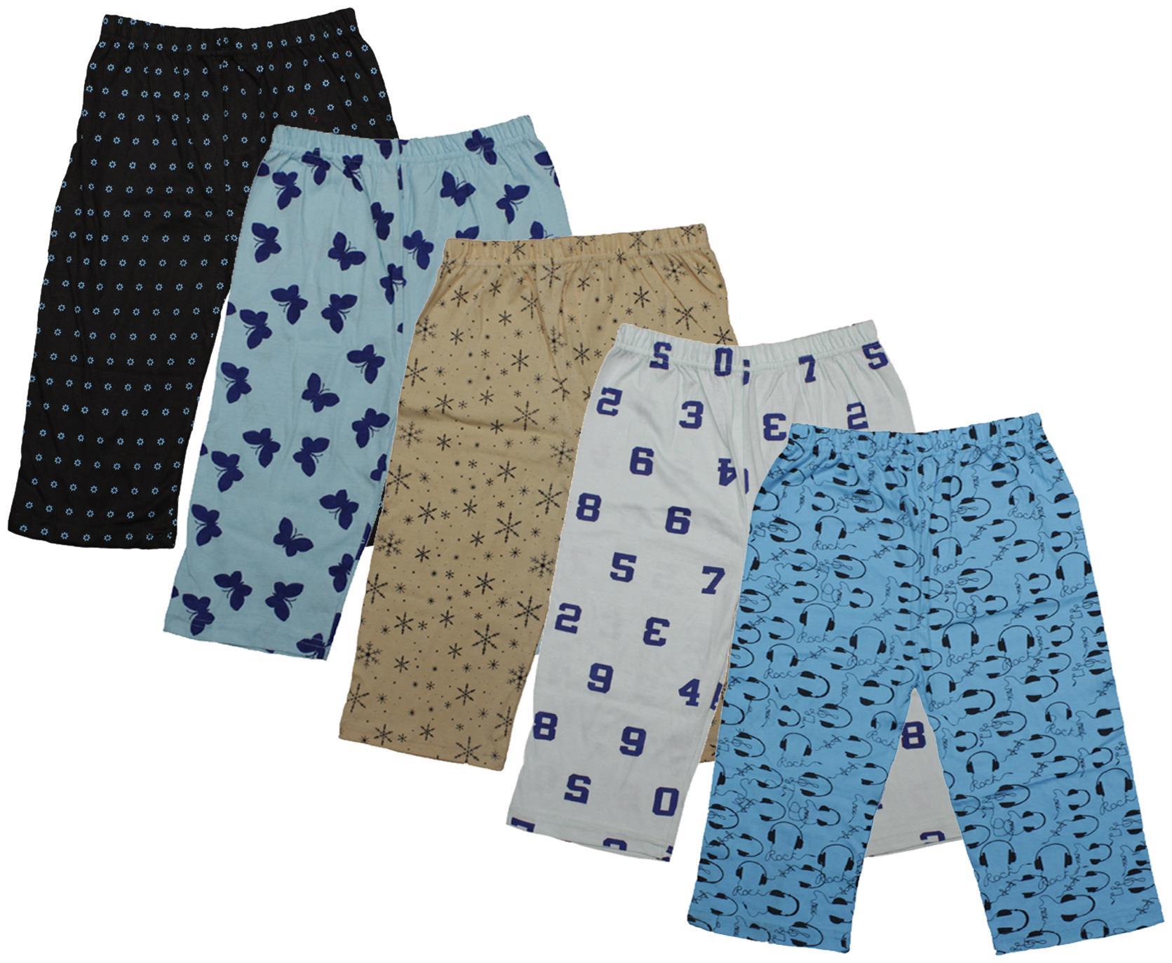 

Indiweaves Girl Cotton Printed Capri - Multi