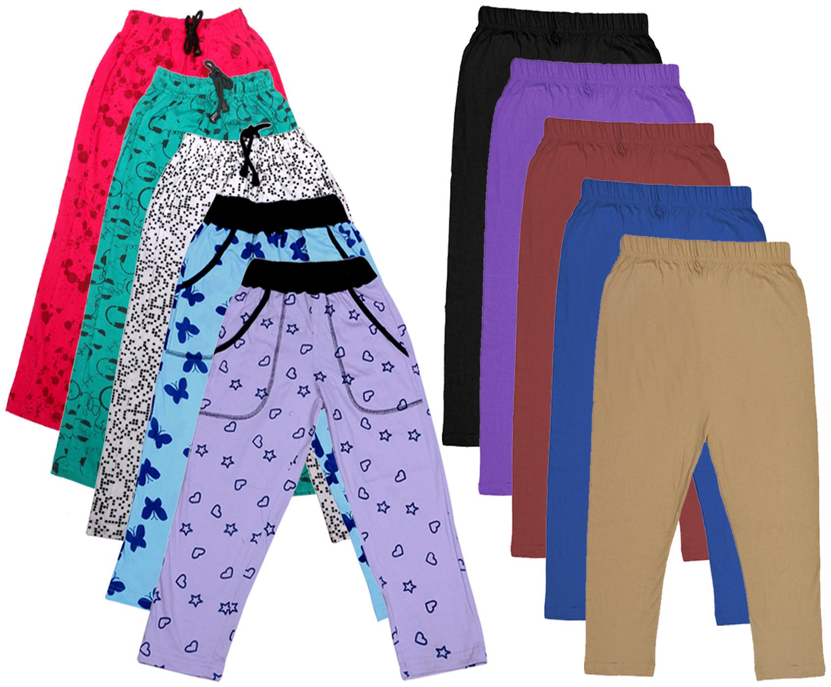 

Indiweaves Girl Cotton Solid Capri - Multi