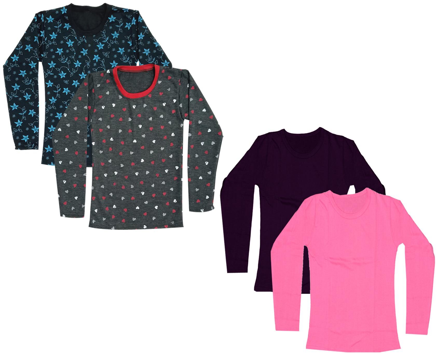 

Indiweaves Girl Cotton Printed T shirt - Multi