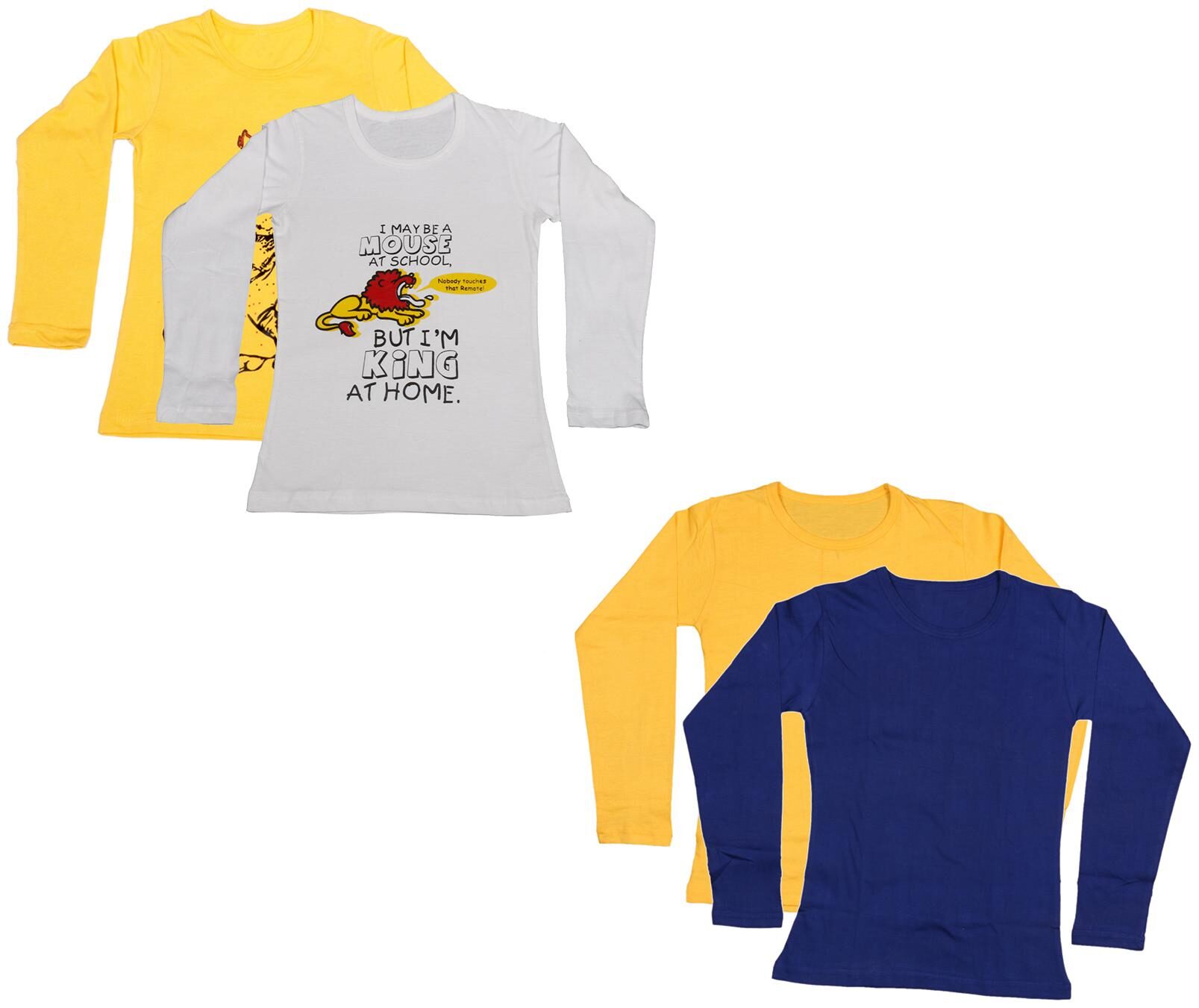 

Indiweaves Girl Cotton Printed T shirt - Multi