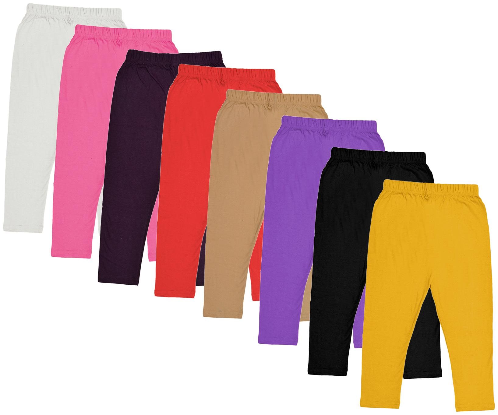 

Indiweaves Girl Cotton Solid Capri - Multi