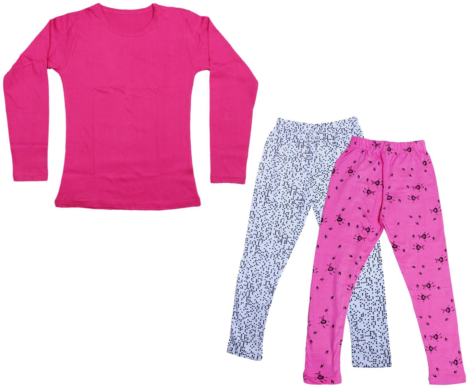 

Indiweaves Girl Cotton Solid T shirt - Multi