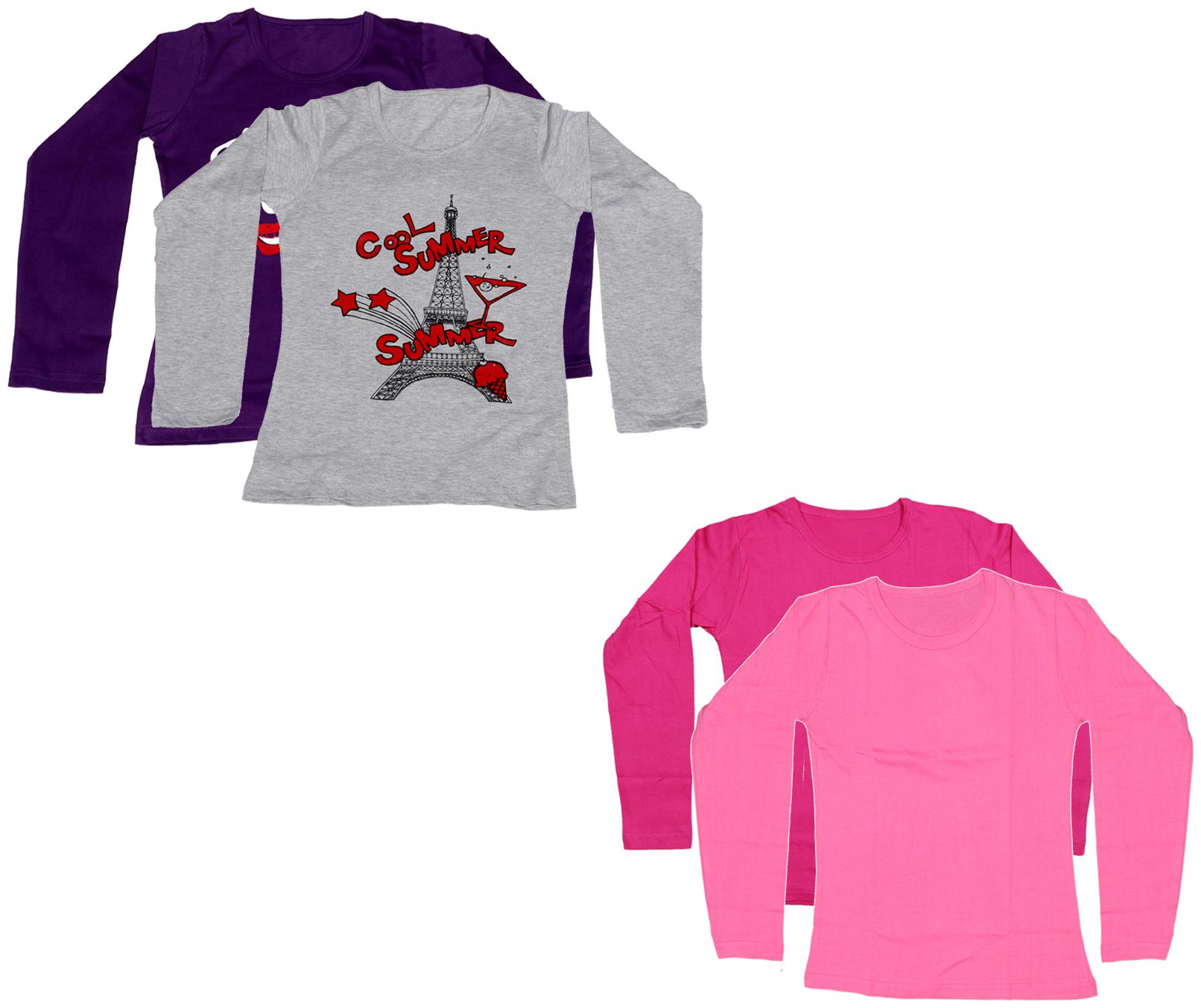 

Indiweaves Girl Cotton Printed T shirt - Multi