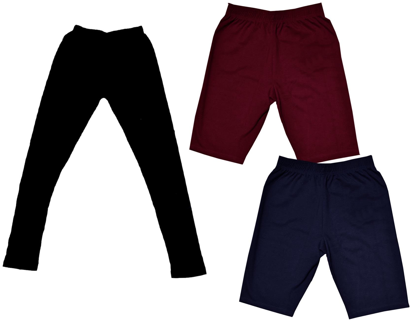 

Indiweaves Girl Cotton Solid Regular shorts - Multi