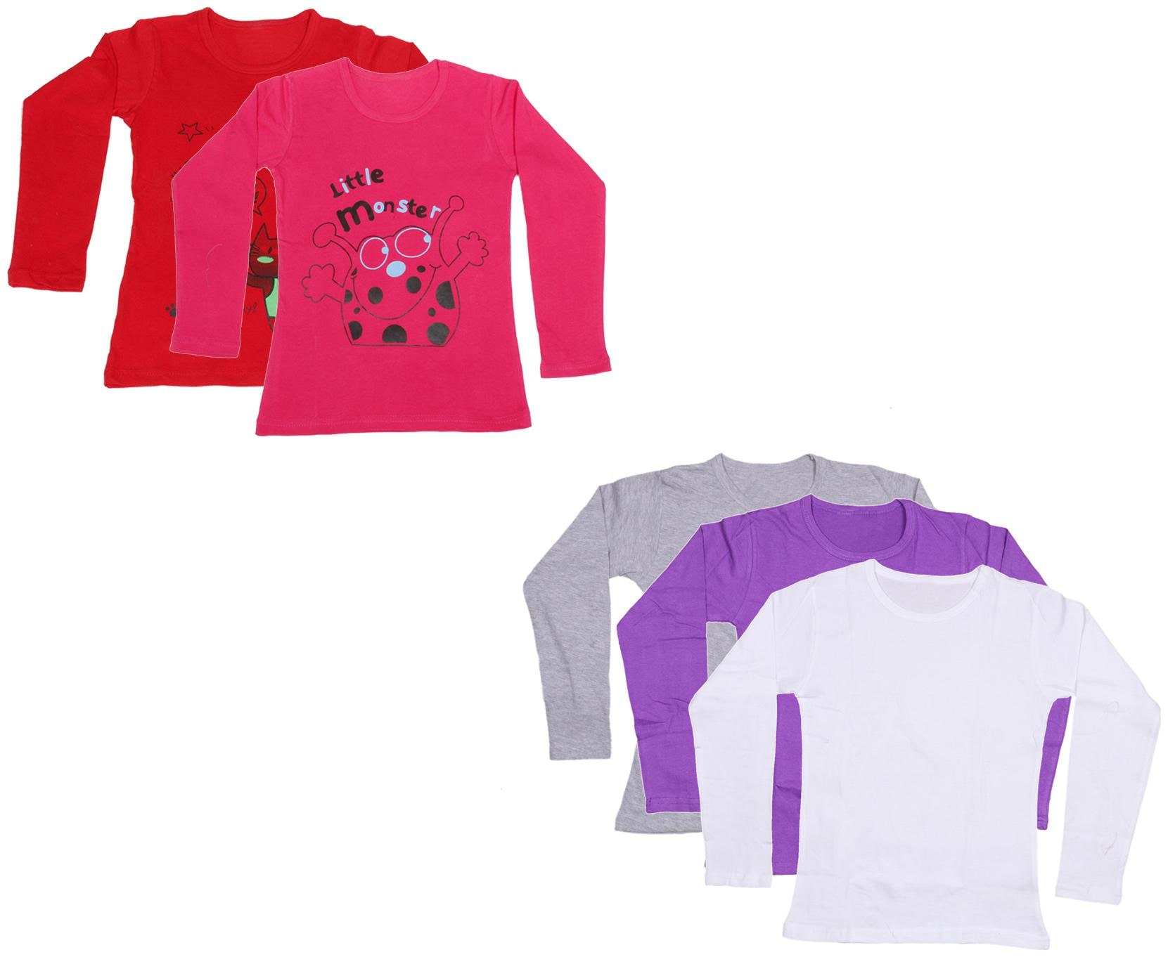 

Indiweaves Girl Cotton Printed T shirt - Multi