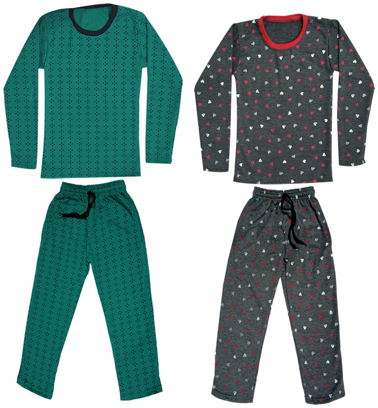 

Indiweaves Girl Wool Top Bottom Set - Grey Green