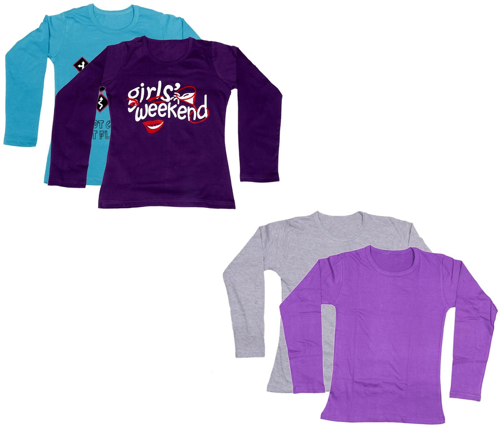 

Indiweaves Girl Cotton Printed T shirt - Multi